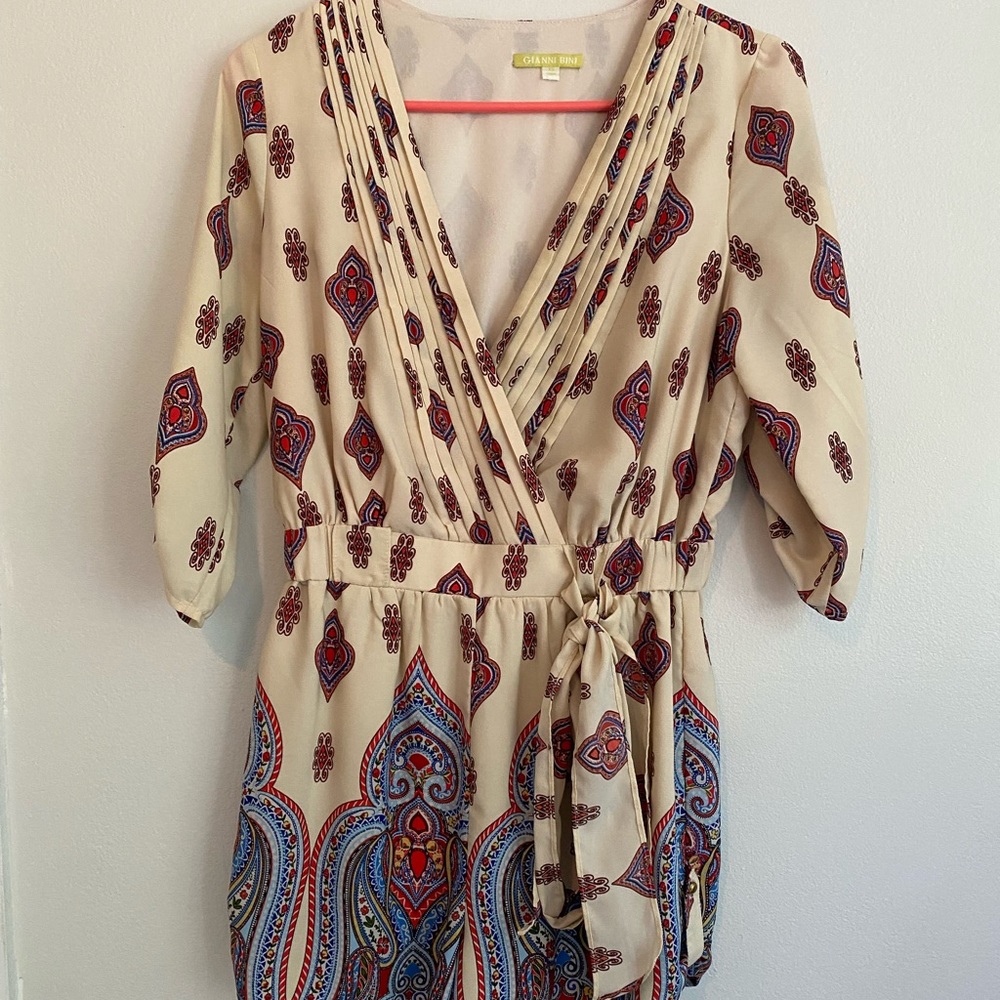 Gianni Bini Patterned Romper Size 0